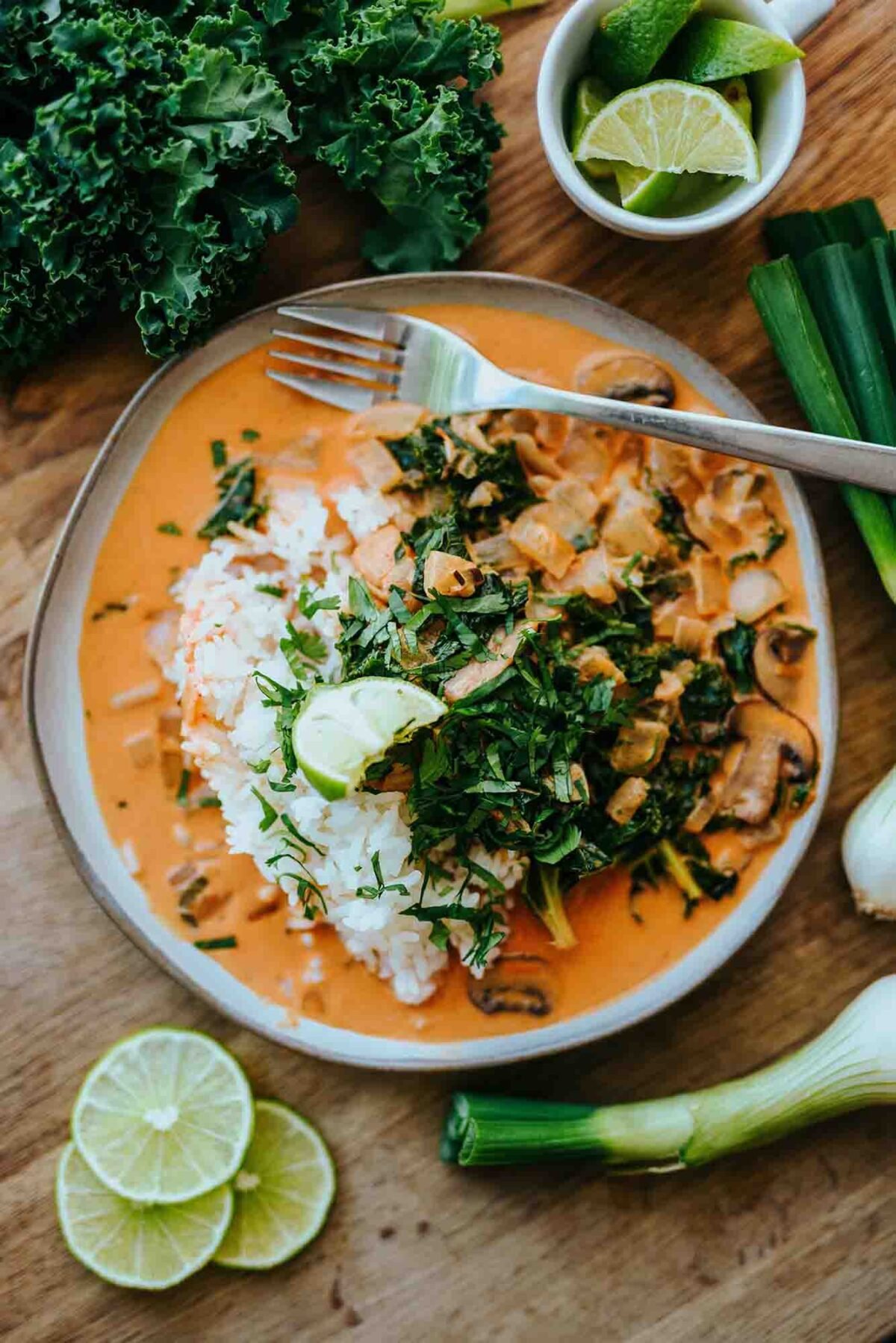 30 Minute Mushroom Chicken with Coconut Rice